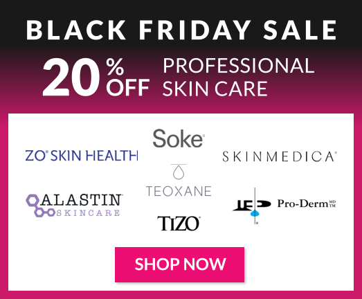 Professional grade skin care Black Friday Cyber Monday Sale - Skinmedica, Soke, ZO Skin Health, TiZo, Alastin, Pro-Derm, Teoxane